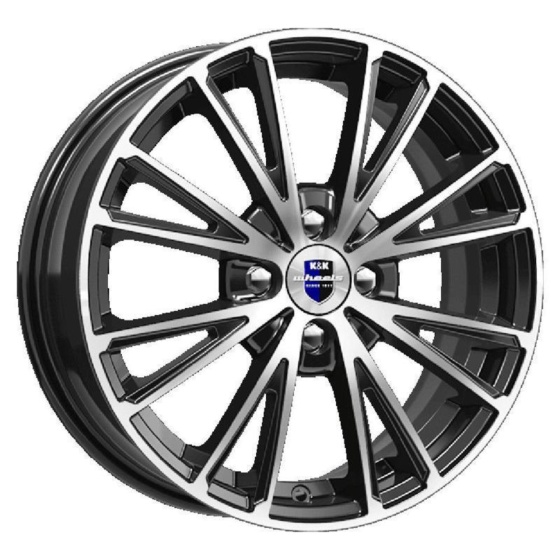 Диски K&K Меандр 6x16 4*100 ET41 DIA60.1 Алмаз черный SK Литой