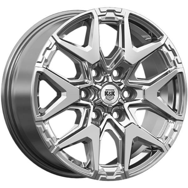 Диски K&K Гангут 7.5x18 6*139.7 ET41 DIA67.1 Дарк платинум Литой