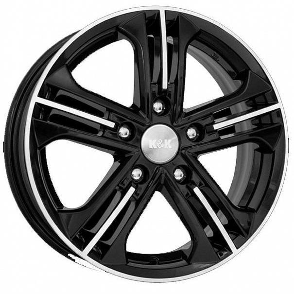 Диски K&K Trinity 6.5x16 5*114.3 ET35 DIA67.1 Алмаз черный Литой