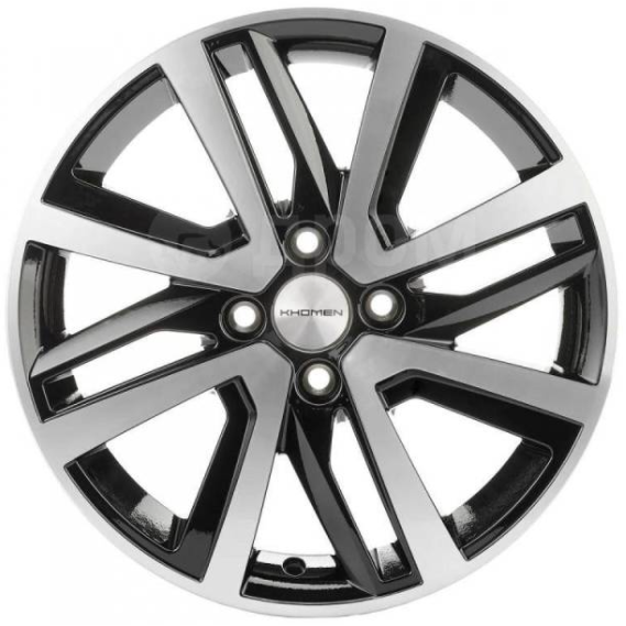 Диски Khomen KHW 1609 6x16 4*100 ET50 DIA60.1 Black-FP Литой