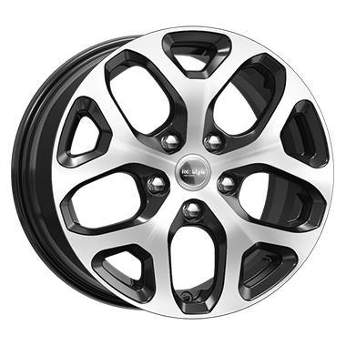 Диски K&K КС869 6.5x16 5*114.3 ET50 DIA66.1 Алмаз черный Литой