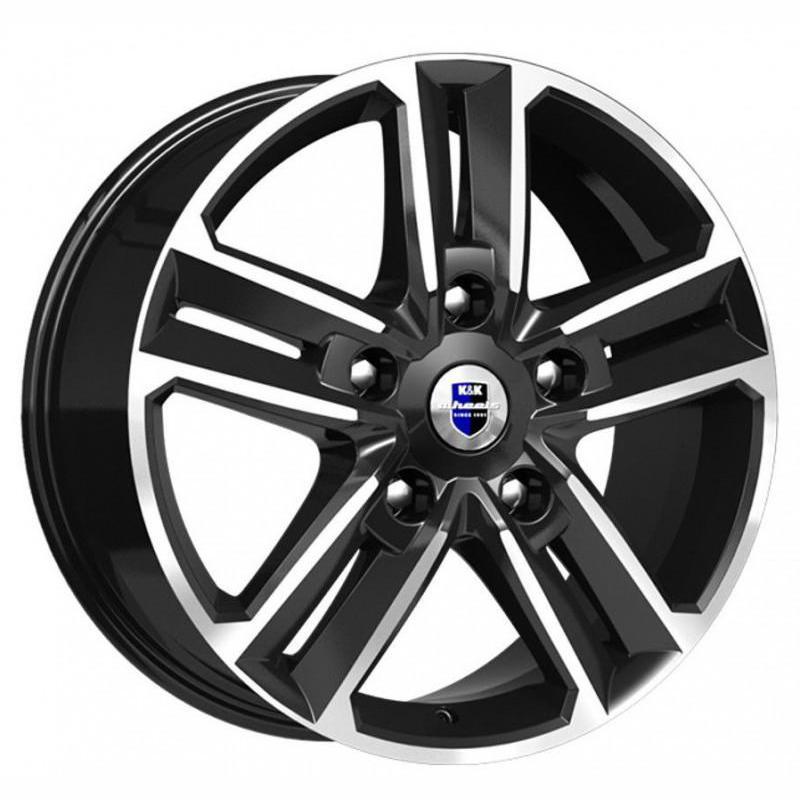 Диски K&K Backfire 8x18 5*114.3 ET45 DIA66.1 Алмаз черный Литой