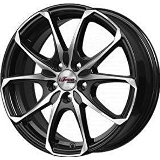 Диски iFree Такеши 6x16 5*100 ET35 DIA67.1 Блэк Джек Литой