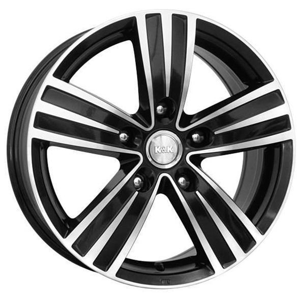 Диски K&K да Винчи 6.5x16 5*114.3 ET40 DIA66.1 Алмаз черный Литой