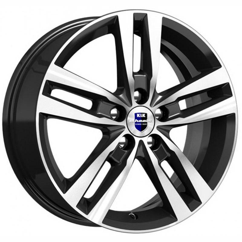 Диски K&K Rassvet 6.5x16 5*108 ET40 DIA67.1 Алмаз черный Литой