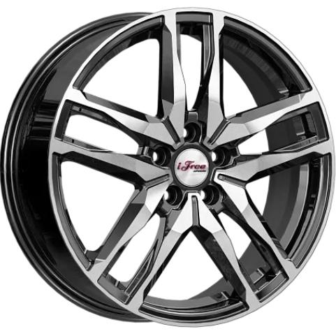 Диски iFree Бомбей 6.5x18 5*112 ET45 DIA57.1 Блэк Джек Литой