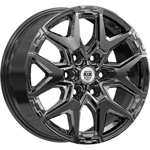 Диски K&K Гангут 7.5x18 6*139.7 ET50 DIA92.5 Черный Литой