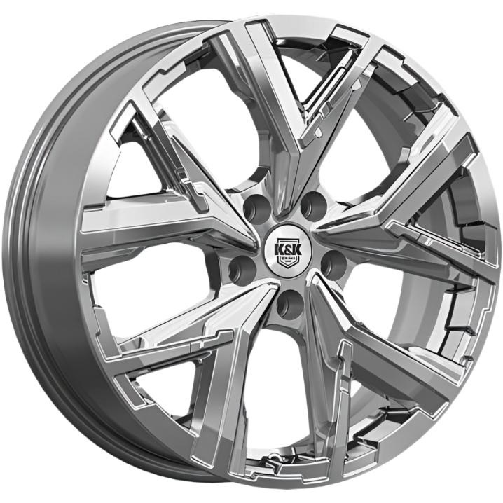 Диски K&K Айона 6.5x18 5*108 ET52 DIA60.1 Дарк платинум Литой