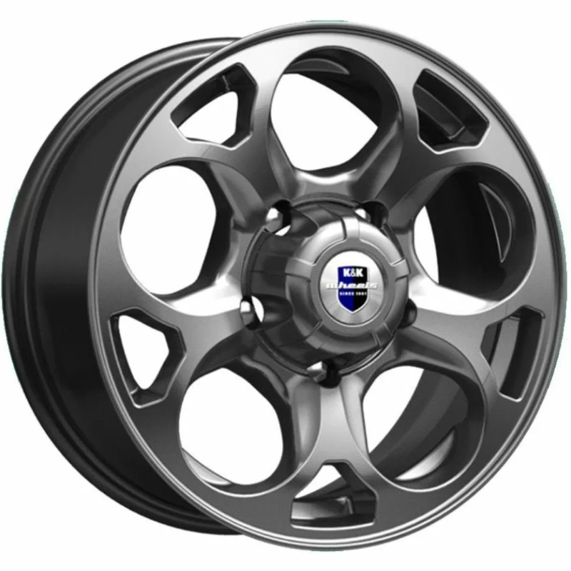 Диски K&K Линкс 7x16 5*139.7 ET35 DIA108.6 Дарк платинум Литой