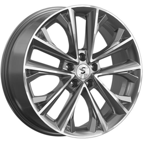 Диски K&K КР012 7x18 5*114.3 ET48 DIA56.1 Diamond gloss graphite Литой