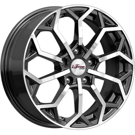 Диски iFree Спейс-Нидл 6.5x16 5*112 ET38 DIA66.6 Блэк Джек Литой