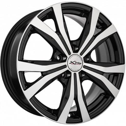 Диски X'trike X-119 6.5x16 5*100 ET38 DIA67.1 BKFP Литой