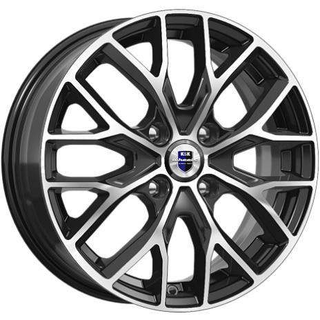 Диски K&K Лилиом 6x16 4*100 ET45 DIA67.1 Алмаз черный Литой