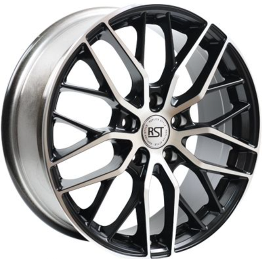 Диски RST R008 7.5x18 5*114.3 ET45 DIA60.1 BKFP Литой
