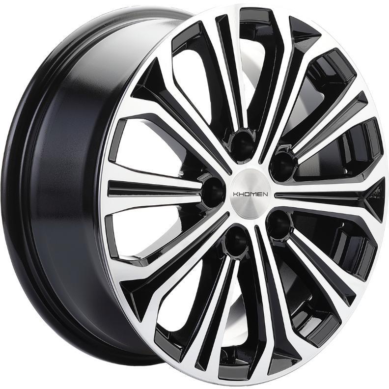 Диски Khomen KHW 1610 6.5x16 5*114.3 ET43 DIA67.1 Black-FP Литой