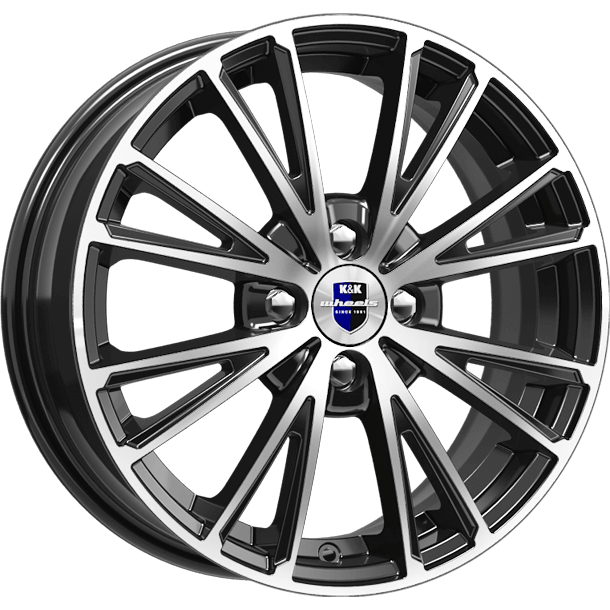 Диски K&K Меандр 6x16 4*100 ET41 DIA60.1 Алмаз черный Литой
