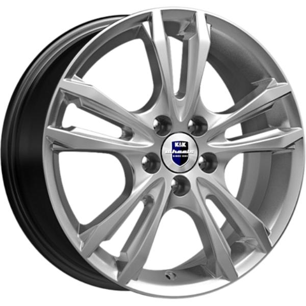 Диски K&K Samara 6x16 4*100 ET37 DIA60.1 Elite silver Литой