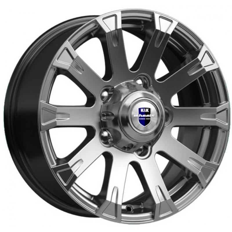 Диски K&K Байкал 7x16 5*139.7 ET35 DIA95.3 Дарк платинум Литой