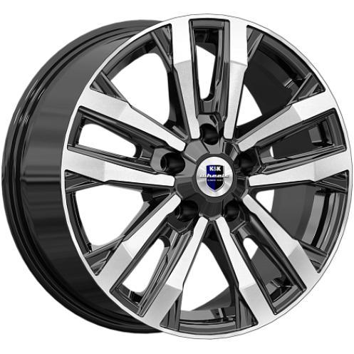Диски K&K Мичиган 8x18 5*130 ET53 DIA71.6 Алмаз черный Литой