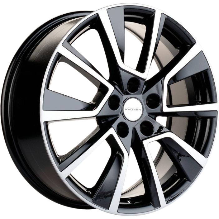 Диски Khomen KHW 1802 7x18 5*114.3 ET49 DIA67.1 Black-FP Литой