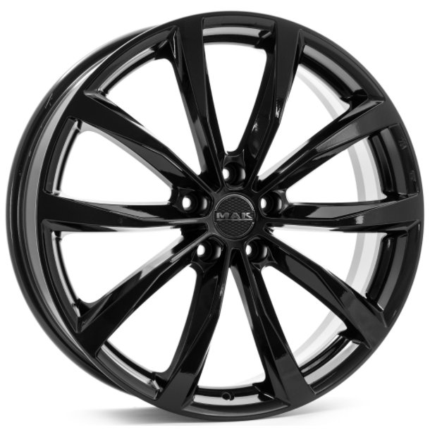 Диски MAK Wolf 6.5x16 5*114.3 ET40 DIA76.1 Gloss Black Литой