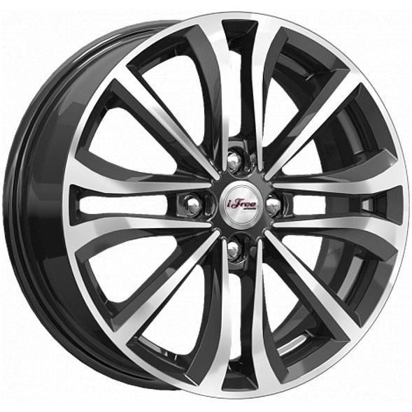 Диски iFree Панган 6x16 4*100 ET45 DIA60.1 Блэк Джек Литой