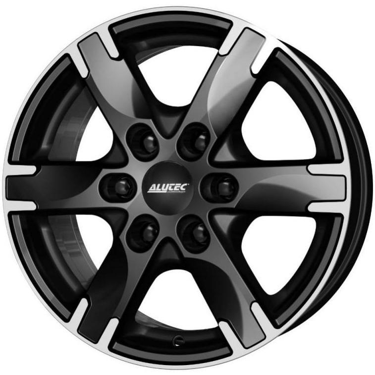 Диски Alutec Titan 7x16 6*139.7 ET55 DIA93.1 Black front polished Литой