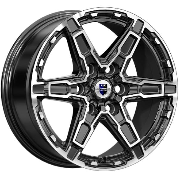 Диски K&K Дистрикт 8x18 6*114.3 ET42 DIA66.1 Алмаз черный Литой