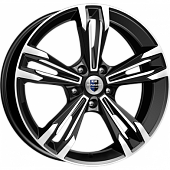 Диски K&K Каррера 7x18 5*100 ET45 DIA67.1 Алмаз черный Литой