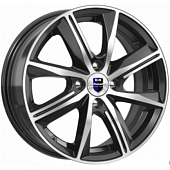 Диски K&K Арнар 7x16 5*100 ET38 DIA67.1 Алмаз черный Литой