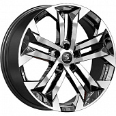 Диски K&K КР015 7.5x19 5*108 ET36 DIA65.1 Алмаз черный Литой