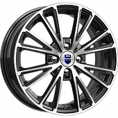 Диски K&K Меандр 6x16 4*114.3 ET40 DIA67.1 Алмаз черный Литой
