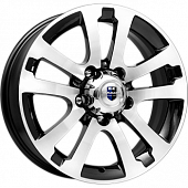 Диски K&K Сахара-Patriot 7x18 5*139.7 ET35 DIA108.6 Алмаз черный Литой
