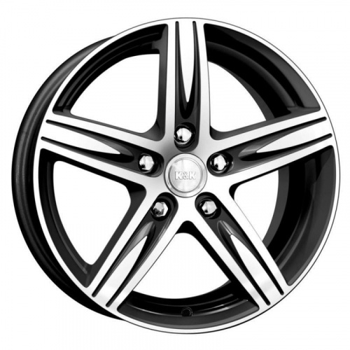 Диски K&K Андорра 6.5x16 5*105 ET39 DIA56.6 Алмаз черный Литой