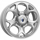 Диски K&K Линкс 7x16 5*139.7 ET35 DIA108.6 Сильвер Литой