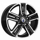 Диски K&K Backfire 8x18 5*127 ET45 DIA71.6 Алмаз черный Литой