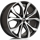 Диски Alutec W10X 8x18 5*127 ET53 DIA71.6 Racing black front polished Литой