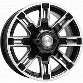 Диски K&K Полюс 7.5x16 6*139.7 ET30 DIA67.1 Алмаз черный Литой